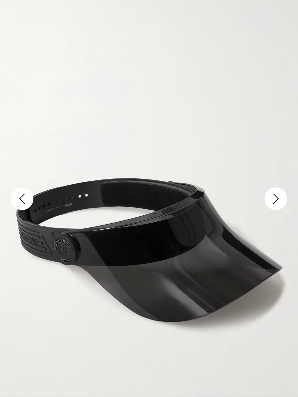 NIB Authentic CHRISTIAN DIOR Acetate DiorPacific V1U Sun Visor Black